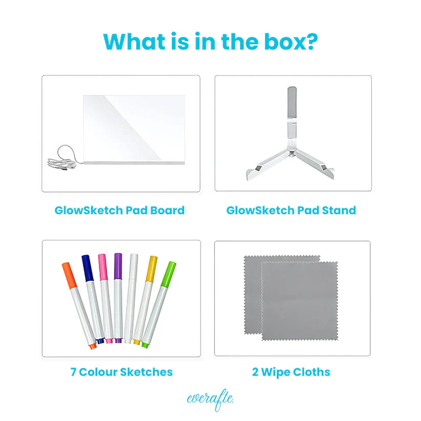 Glowsketch Pro Led Writing Board With 7 Vibrant Color Markers - Image 7