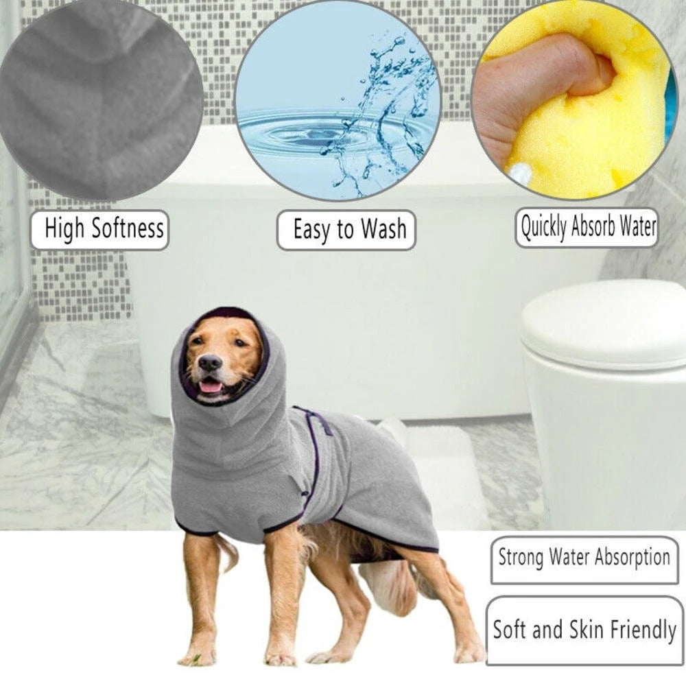 Microfiber Dog Bathrobe - Image 7