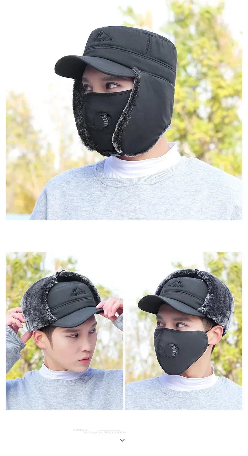 3 In 1 Thermal Face Mask Earmuffs Cap - Image 7