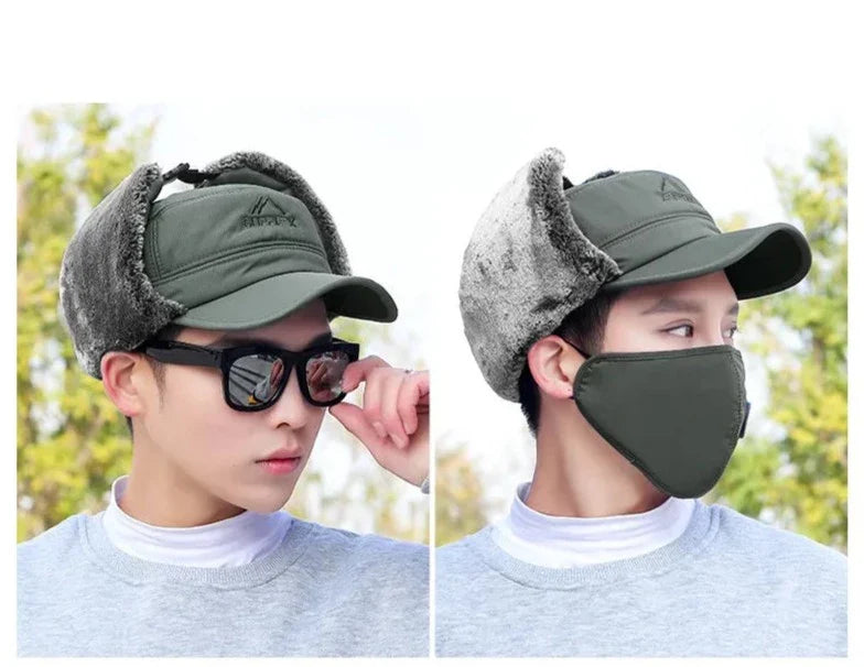 3 In 1 Thermal Face Mask Earmuffs Cap - Image 5