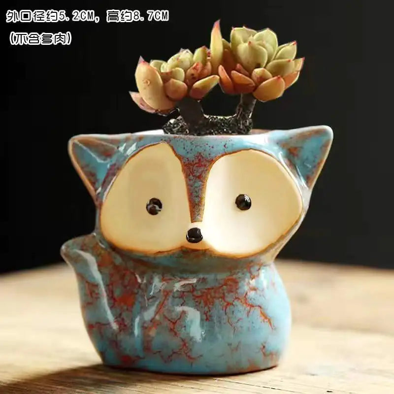 Lovely Fox Style Plant Pot - Image 6