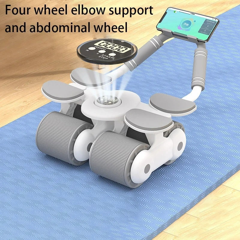 Multi-Wheel Fitness Ab Roller With Phone Holder Support - Core Strength & Abdominal Workout - Image 6