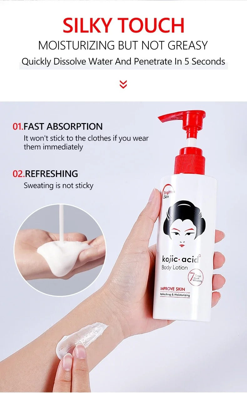 Kojic Acid Body Lotion 230G, Brightening & Whitening Lotion For Even Skin Tone - Image 4