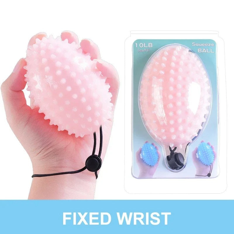 4 Fingers Rubber Massage Spike Ball - Hand Pain Relief & Muscle Relaxation Squeeze Ball For Fitness - Image 6
