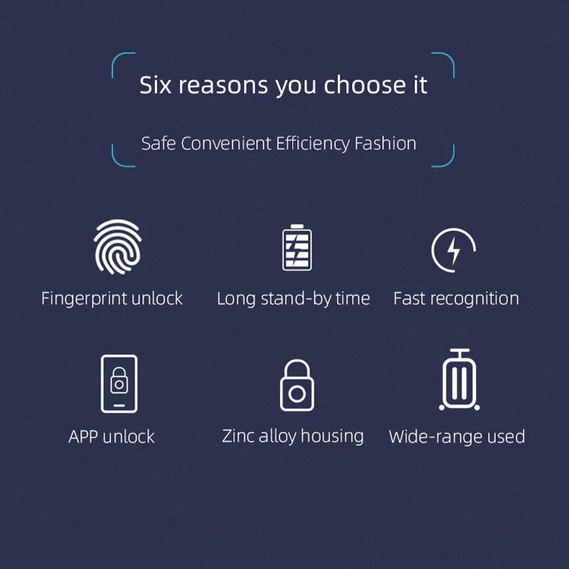 Smart Fingerprint Padlock - Image 4