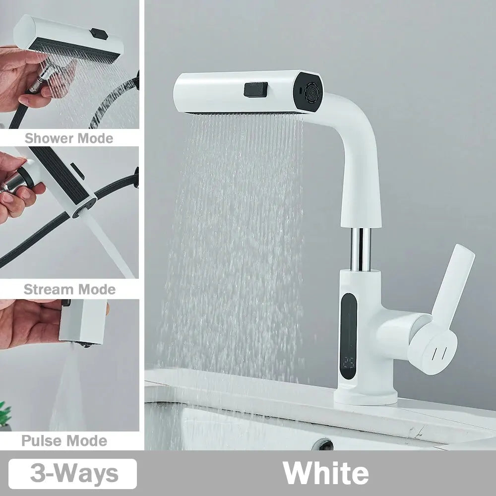Multifunctional Digital Display Pull-Out Faucet - Image 8