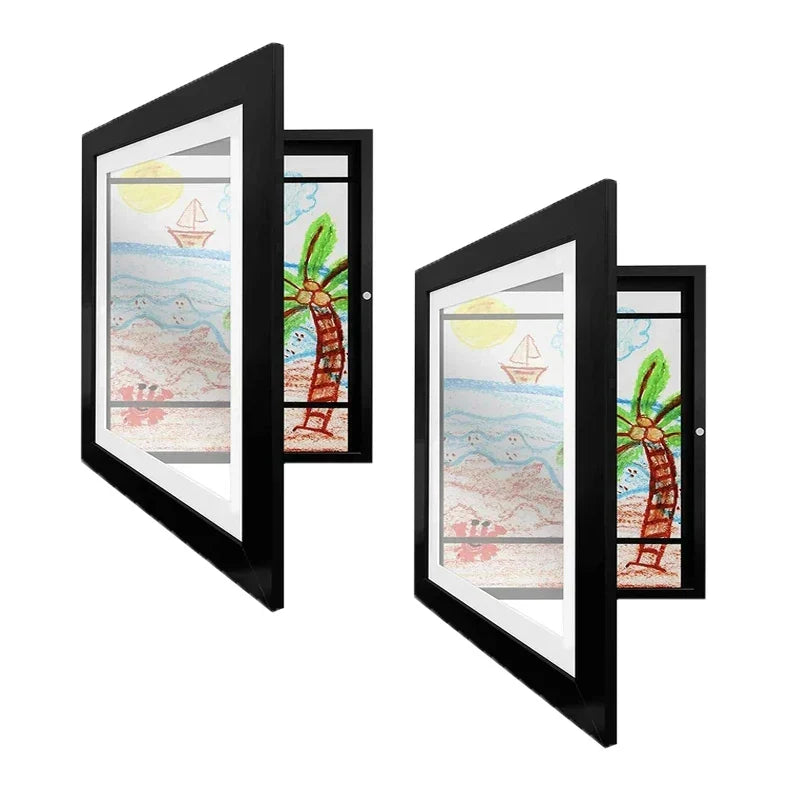 Magnetic Wooden Kids Easy Open Art Frame - Image 9