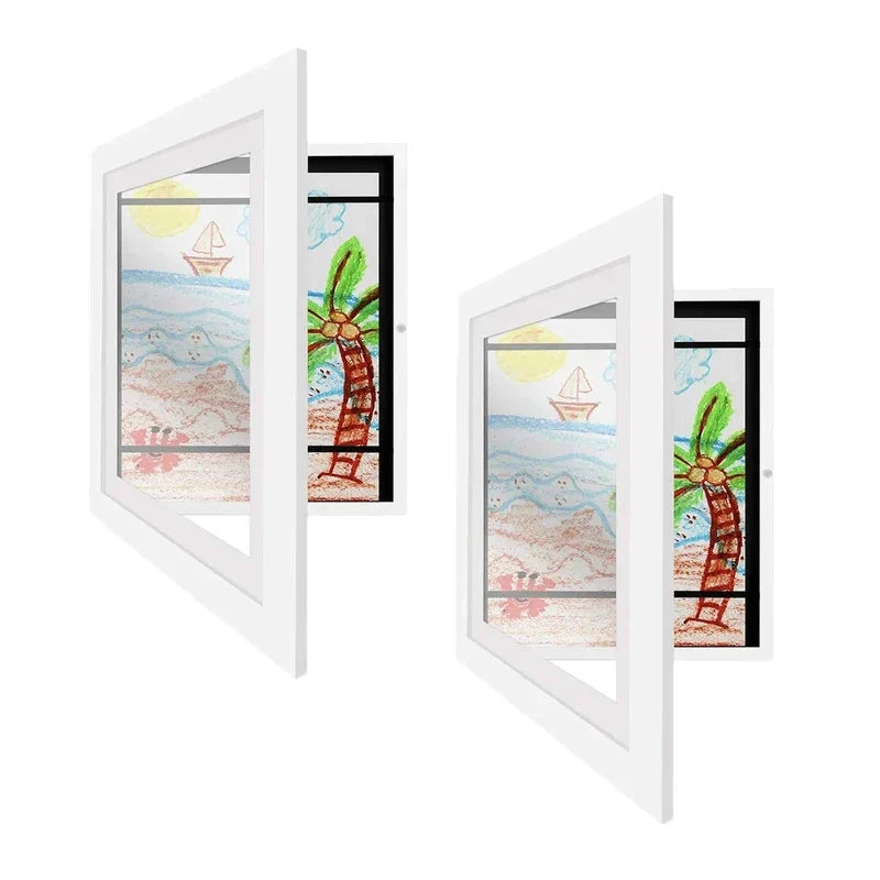Magnetic Wooden Kids Easy Open Art Frame - Image 3