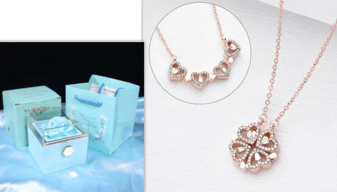 Four-Leaf Clover & Heart Necklace Gift Set - Dainty Gold Jewelry - Image 30