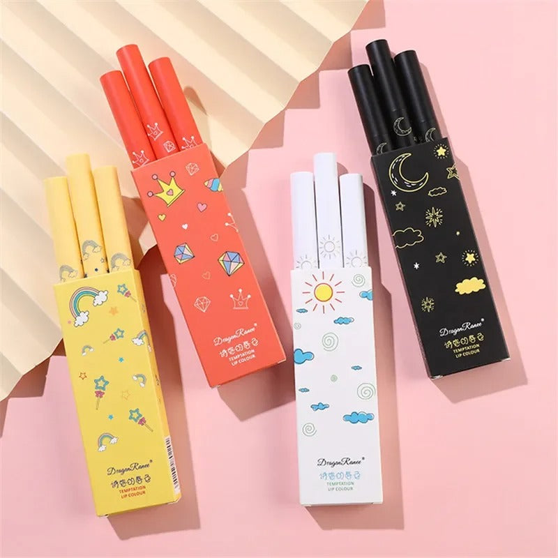 Dragon Ranee Lipstick Pen 3-Piece Set Soft Silky Lip Gloss - Image 5