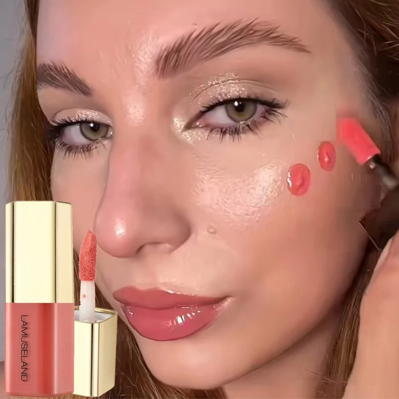 Matte Mini Face Liquid Blush - Lasting Silky Smooth Mousse Blusher - Image 3