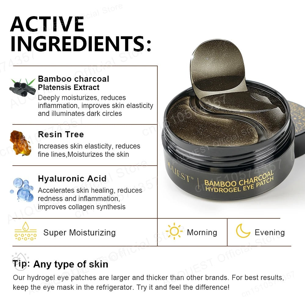Hyaluronic Acid Eye Care Patches - Anti-Aging Gel For Dark Circles And Puffiness - 60 Pcs - Image 3