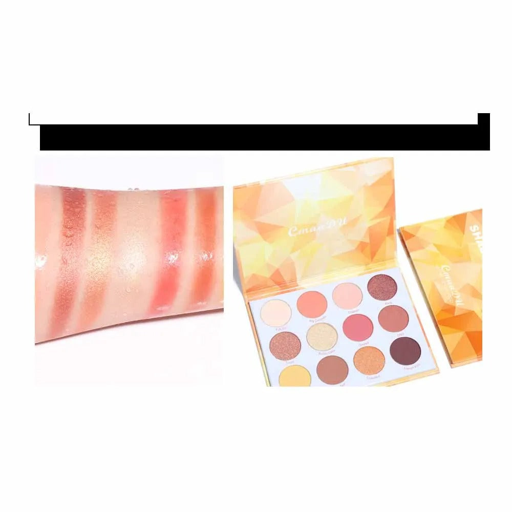 Matte Glitter Yellow Eyeshadow | Pan Line Make Up - Image 7