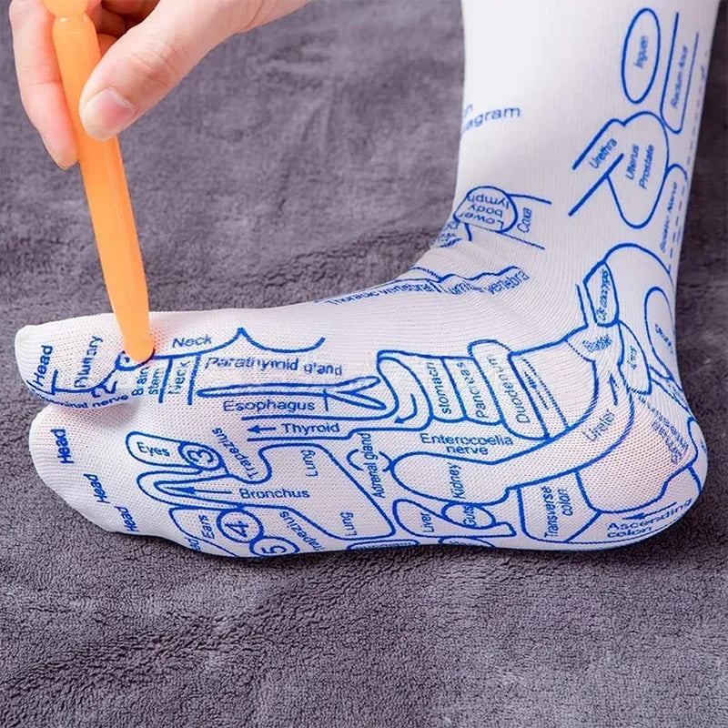 Acupressure Reflexology Socks With Massage Stick - Image 13