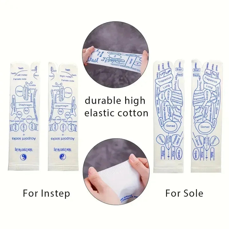 Acupressure Reflexology Socks With Massage Stick - Image 11