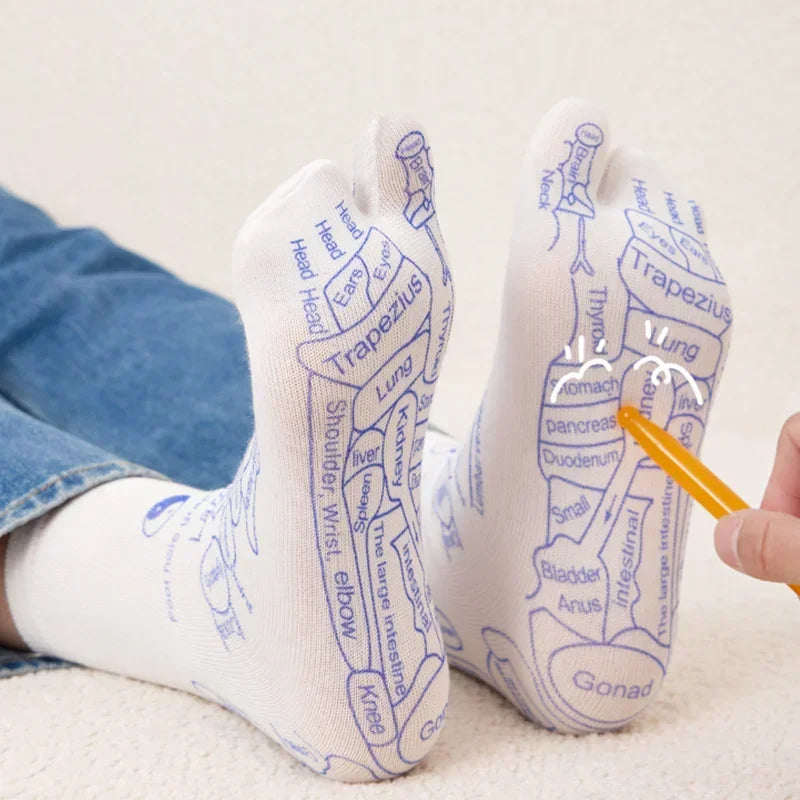 Acupressure Reflexology Socks With Massage Stick - Image 14