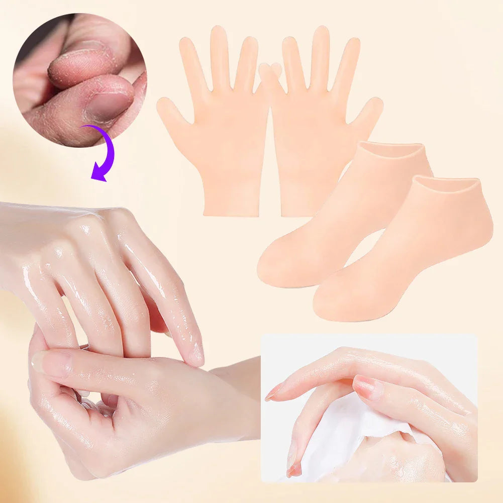 Hydrasilk Moisturizing Socks And Gloves Set - Image 4