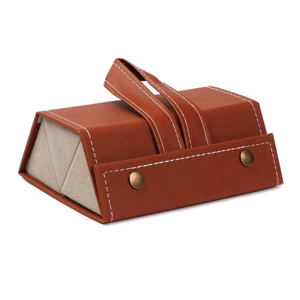 Foldable Leather Sunglasses Case - Image 4