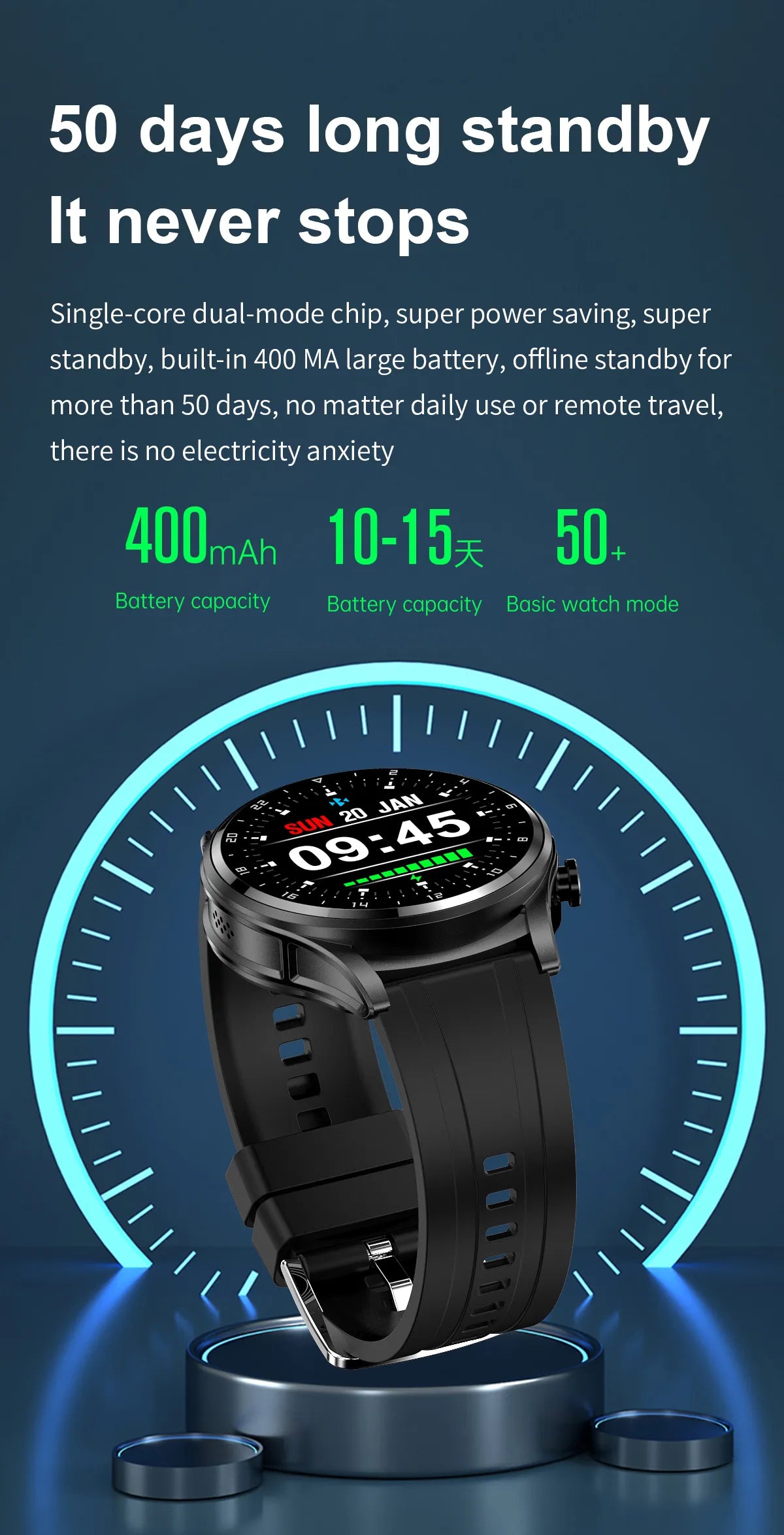 Smart Two-In-One Bluetooth Watch - Image 20