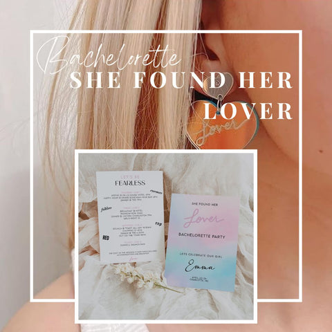 she found her lover bachelorette party ideas
