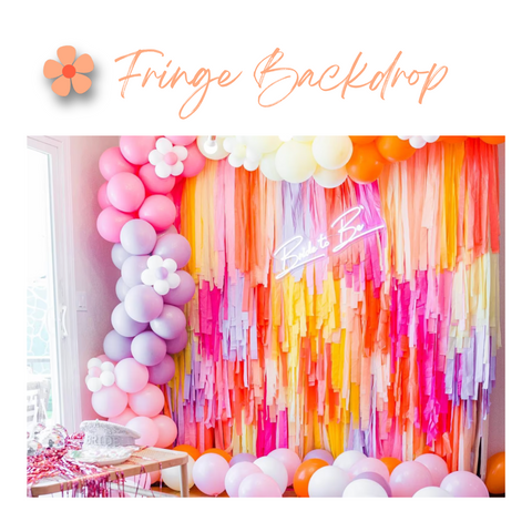 dazed & engaged bachelorette decorations, fringe backdrop for dazed and engaged bachelorette party