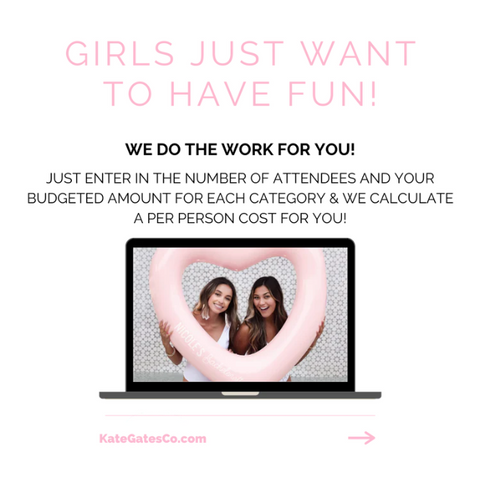 Bachelorette Party Planner, Ultimate Bachelorette Party Spreadsheet and Google Sheets