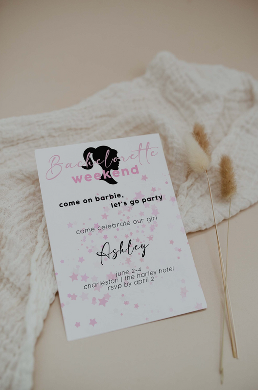 She's On Cloud Nine Bachelorette Invitation Template – Blush My Way