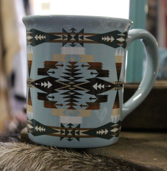 Pendleton Coffee Mug Lakota Way of Life/ 18 Oz Legendary Collection/  Buffalo Hunter Horse 