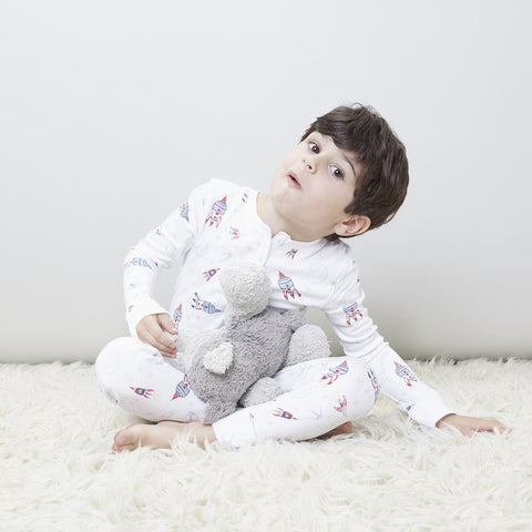 Airplane Pajamas - Cloud Pajamas - Sleepwear for Kids