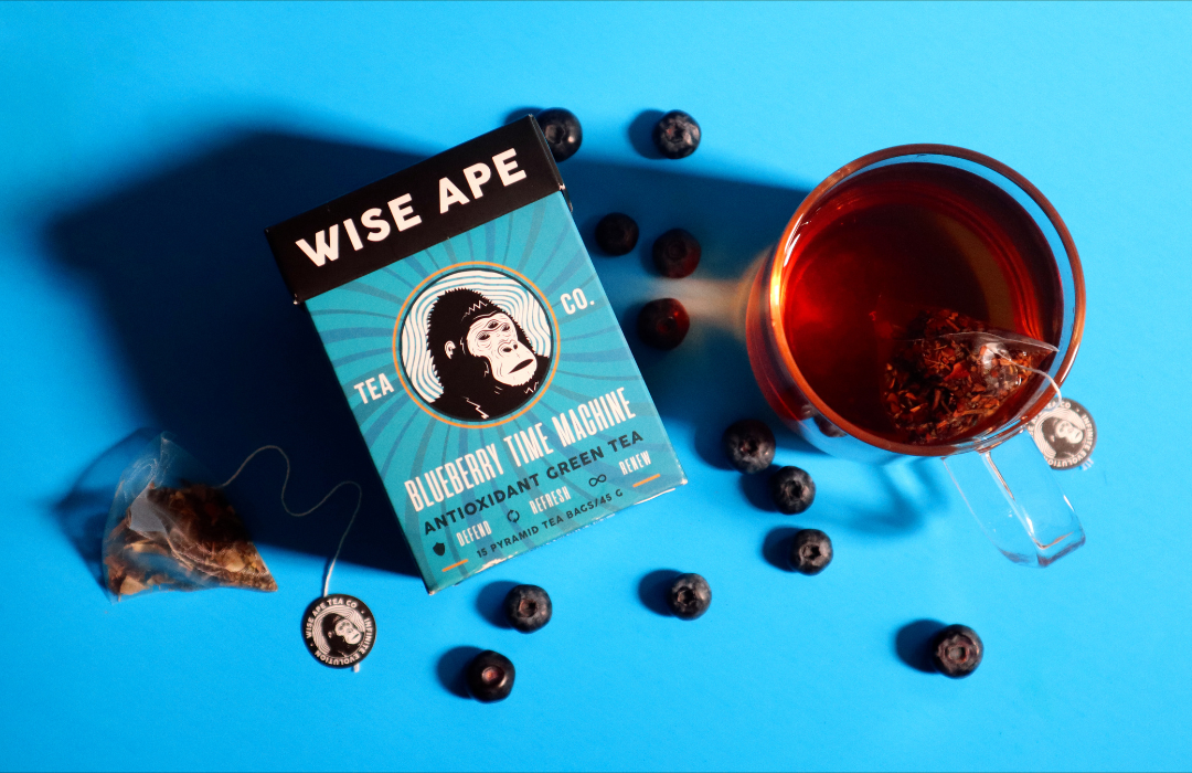 Wise Ape’s Blueberry Time Machine: Antioxidant Tea Blend