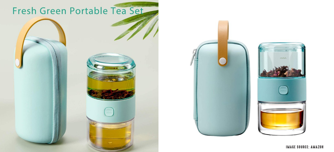 ZENS Tritan Portable Teapot Infuser Set