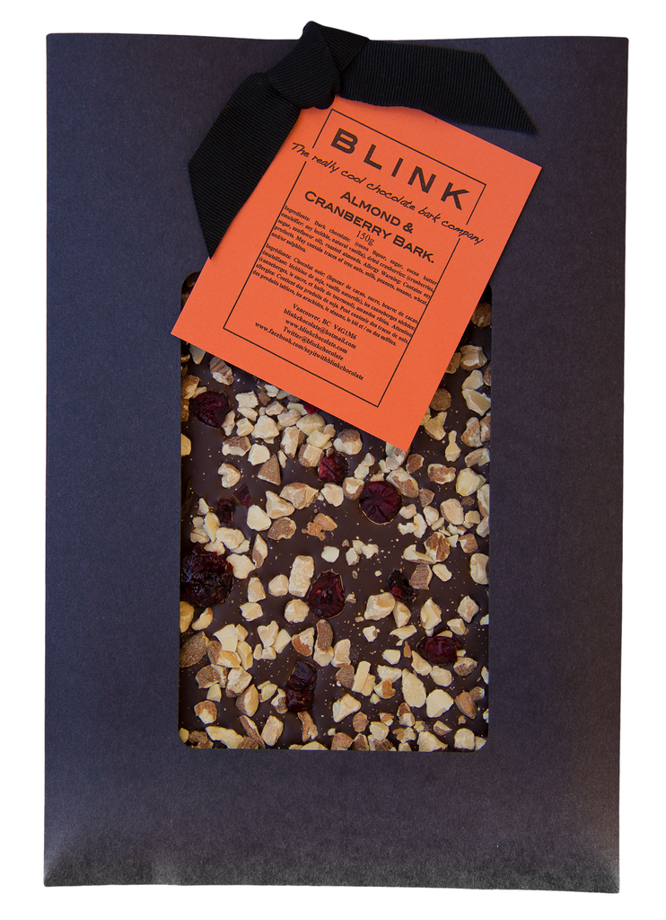 Almond & Cranberry Bark – BLINK Chocolate