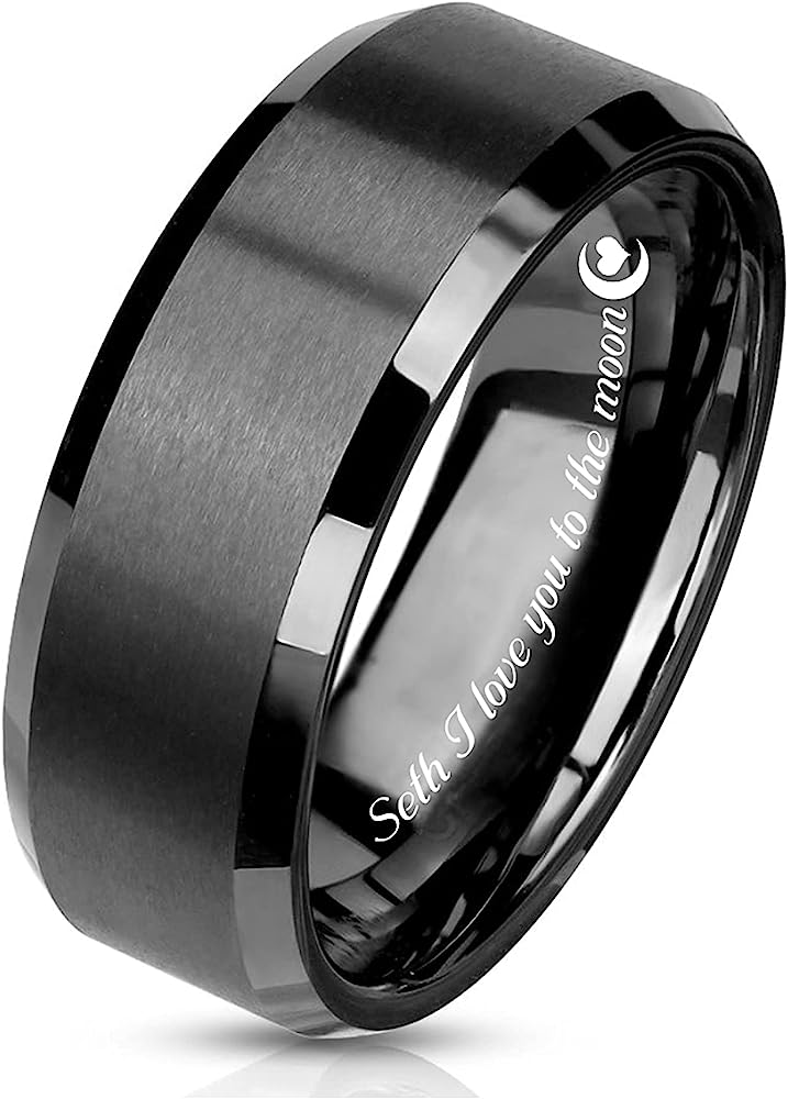 Can men's tungsten jewelry be customized?