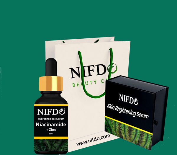 Nifdo Skin Brightening Serum with Niacinamide and Zinc, Hydrating Face Serum