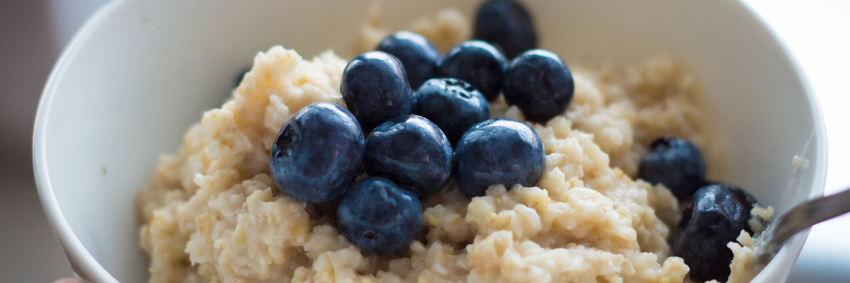 Haferflocken Porridge Heidelbeeren