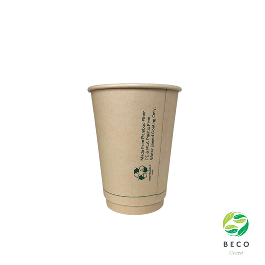 BECO Green 12oz Water-Based Coating Bamboo Fiber Double Wall