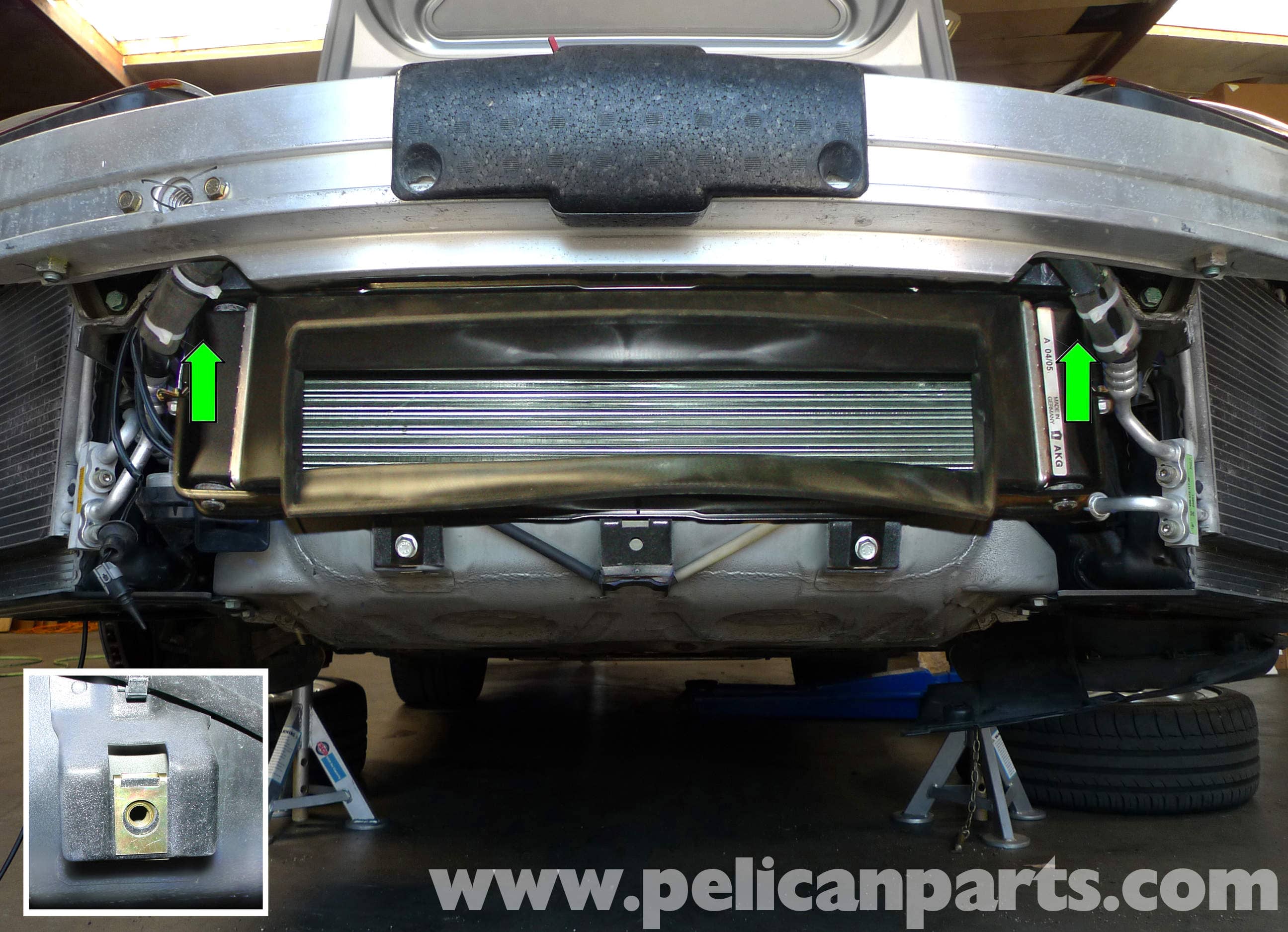 Pelican Parts: Porsche 996/997 Center Radiator Installation