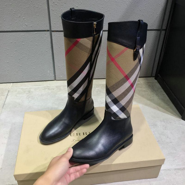 Burberry Black Leather Riding Boots – Haus of Designers Co