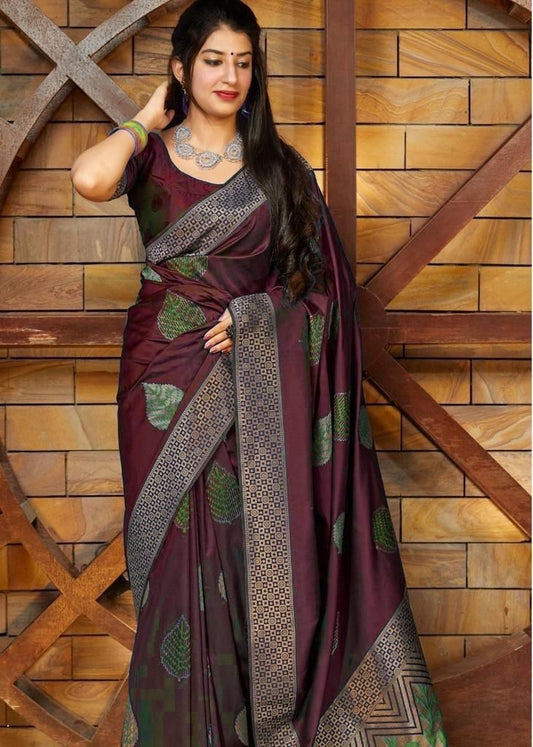 New Super Trending Soft Lichi Silk Saree