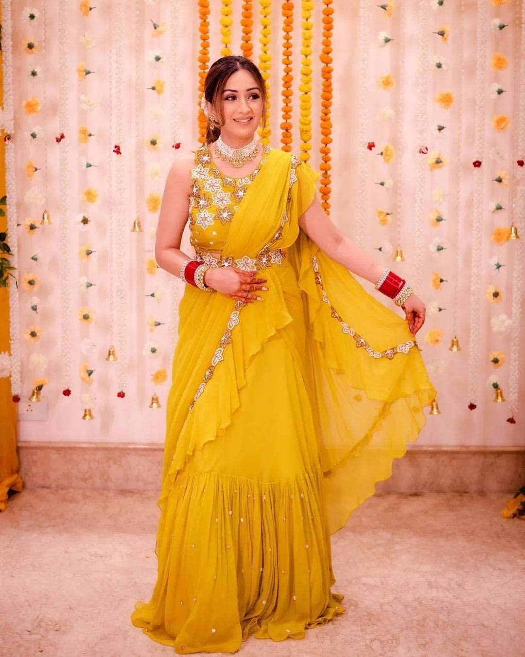 Search - Tag - Mustard lehenga saree