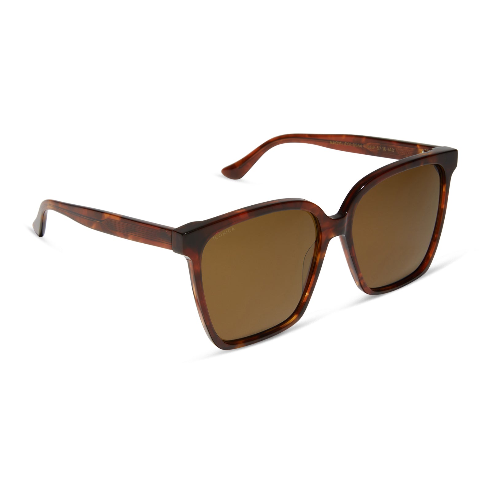 Image of NAOMI - SALTED CARAMEL TORTOISE + BROWN + POLARIZED SUNGLASSES