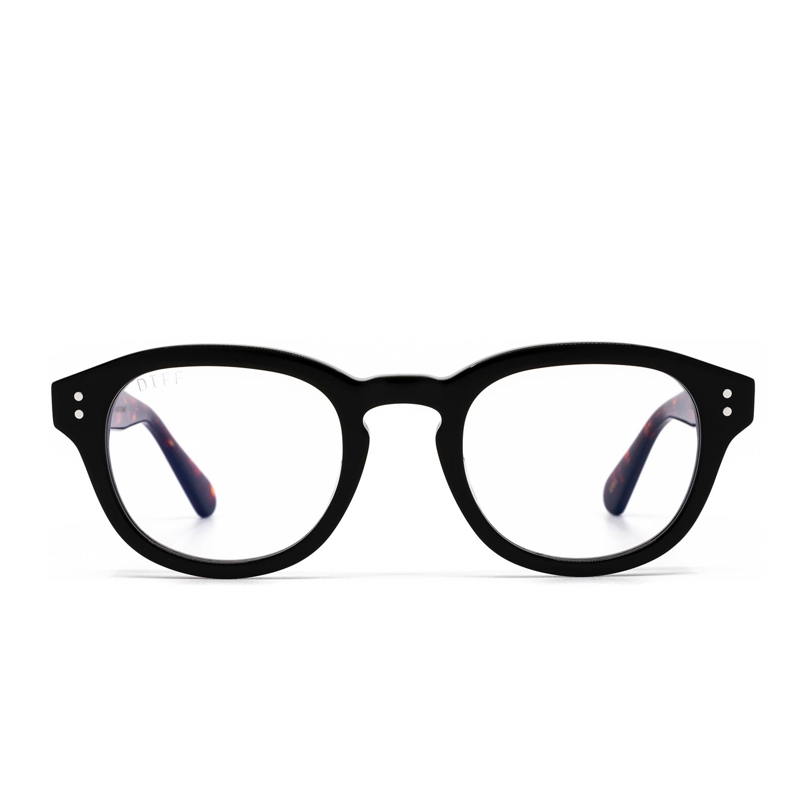 Aria - Black & Tortoise Blue Light Blocking Glasses | DIFF Eyewear