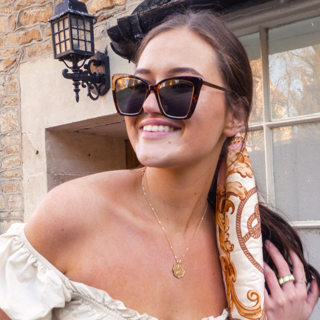 Becky IV- Amber Tortoise & Brown Gradient Polarized Sunnies | DIFF Eyewear