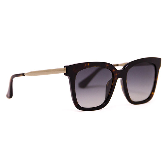 Bella Square Sunglasses | Amber Tortoise & Steel Gradient Lenses | DIFF ...