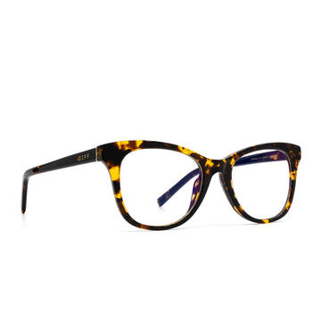 Carina Cat Eye Glasses | DARK Tortoise & Blue Light Technology | DIFF ...