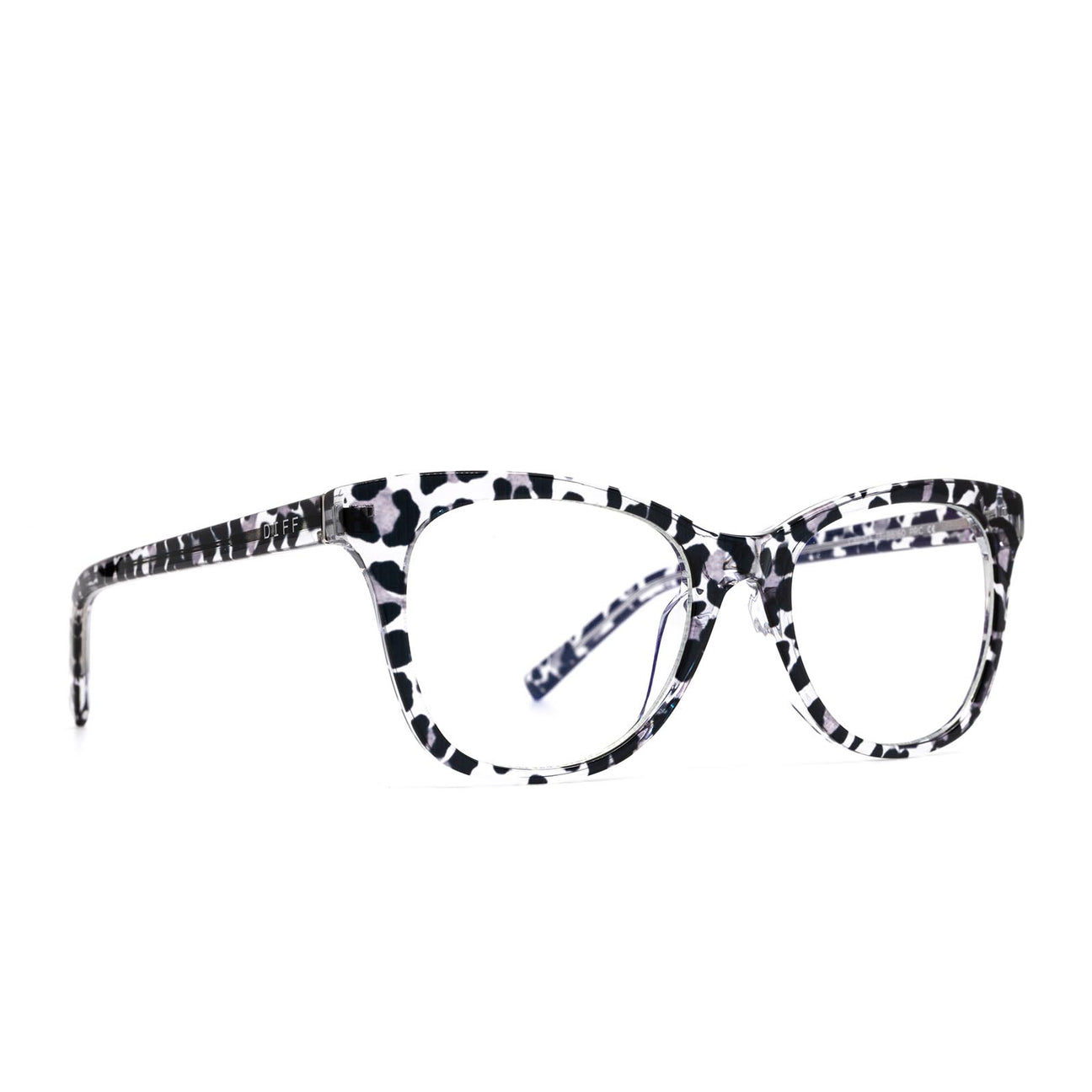 Carina Cat Eye Glasses | Leopard & Blue Light Technology | DIFF Eyewear