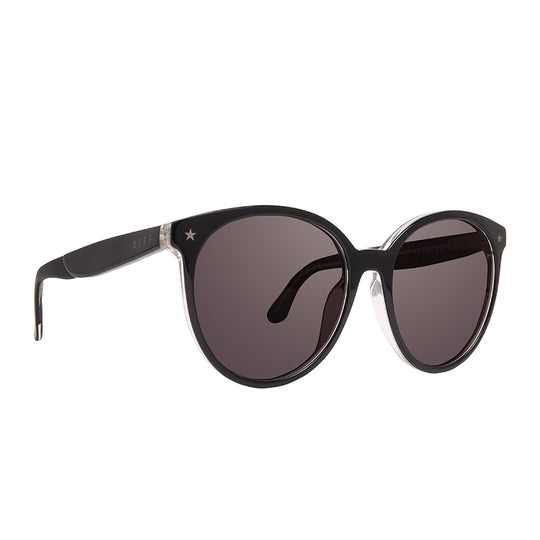 COSMO ARIES - BLACK SILVER GLITTER + SMOKE SUNGLASSES – DIFF Eyewear