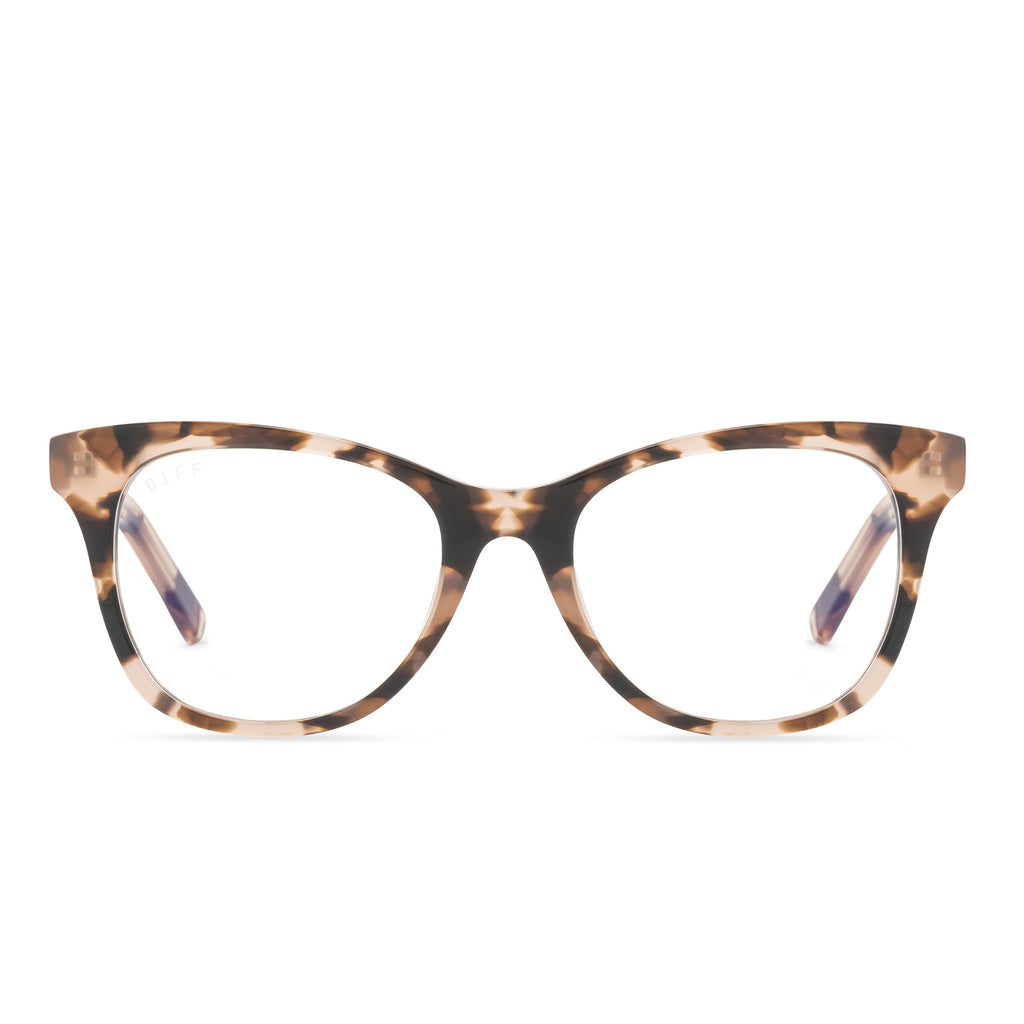 Carina Cat Eye Glasses | Himalayan Tortoise & Blue Light Technology ...