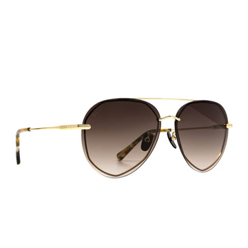 Lenox Aviator Sunglasses | Gold & Sea Tortoise Tips & Brown Gradient ...