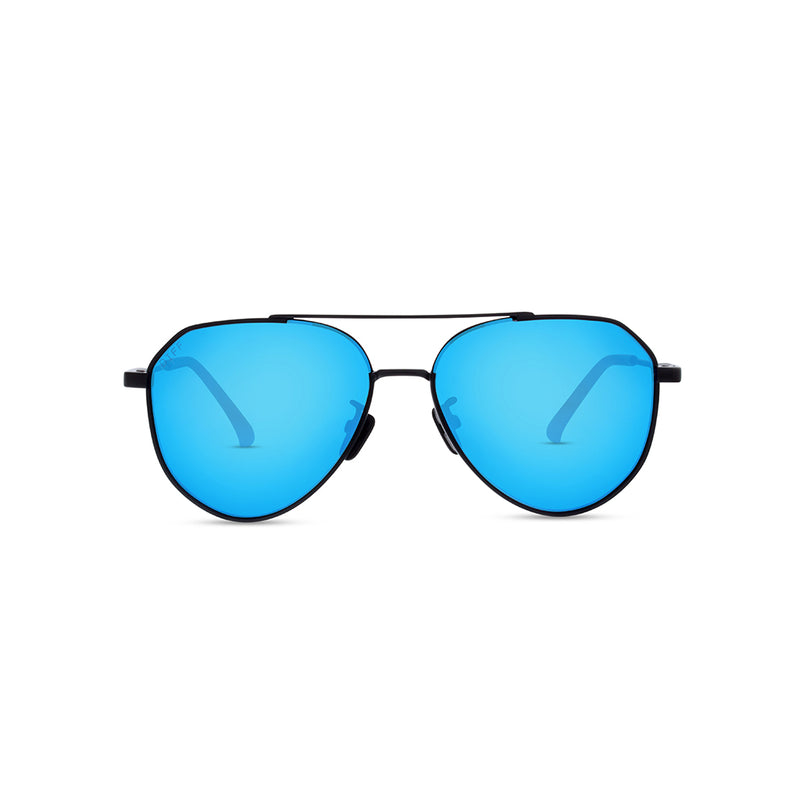 Lil Dash Matte Black Sunglasses | Blue Lens – DIFF Eyewear